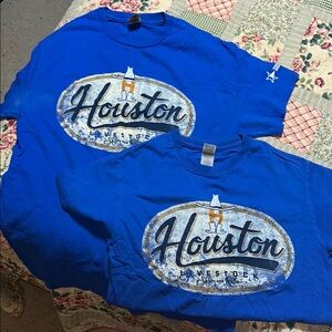 2 Sm/Medium Houston Livestock Show T-Shirt bundle